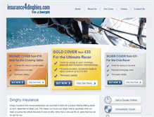 Tablet Screenshot of insurance4dinghies.com